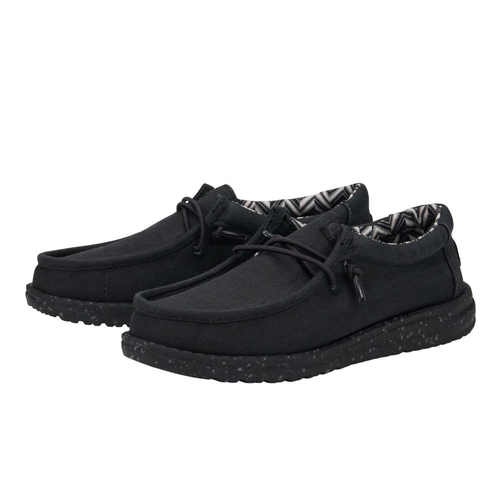 Wally Youth Stretch Canvas - Black/Black